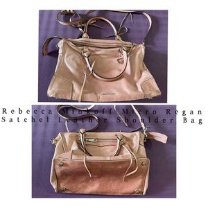 Rebecca Minkoff Micro Regan Satchel Leather Shoulder Bag - medium